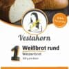 Etikett Vorderseite Weißbrot rund