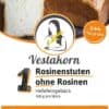 Etikett Vorderseite Rosinenstuten ohne Rosinen