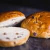 Rosinenbrötchen Nahaufnahme