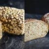 Nahaufnahme Dinkel-& Nussbrot