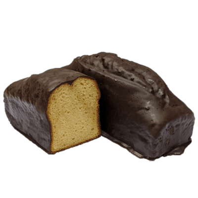 Sandkuchen mit Schokoladenglasur